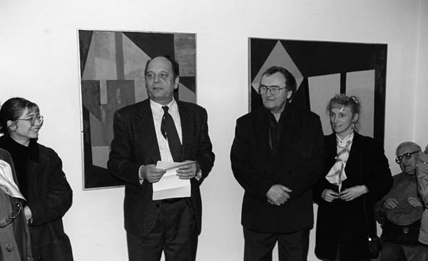 Zahájení výstavy Hledání barvy, 1993